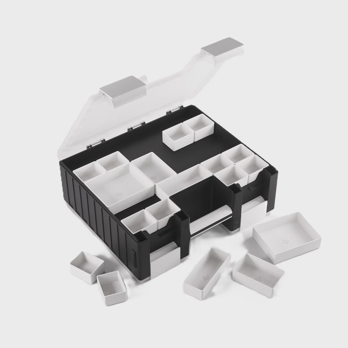 GAMEGENIC STORAGE GAME CASTLE BLACK/WHITE/CLEAR