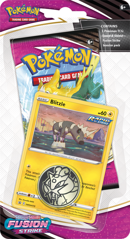 POKEMON SWSH8 FUSION STRIKE CHECKLANE BLISTER - BLITZLE