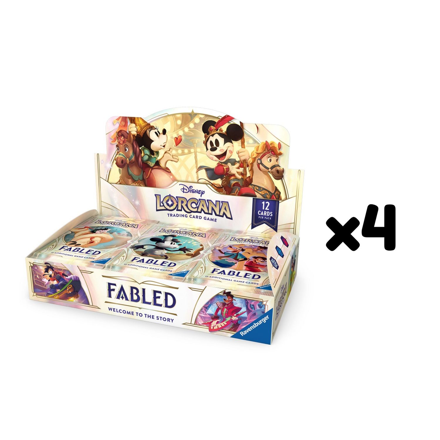 (PRE-ORDER) DISNEY LORCANA FABLED SET 9 BOOSTER CASE x4