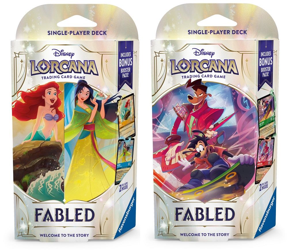 (PRE-ORDER) DISNEY LORCANA FABLED STARTER DECK  - SET OF 2