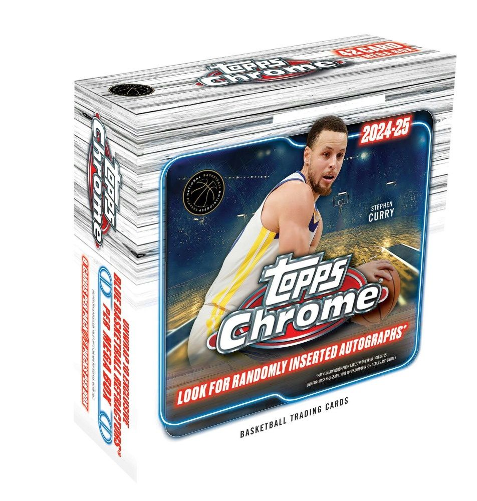 2024-25 TOPPS CHROME BASKETBALL MEGA BOX