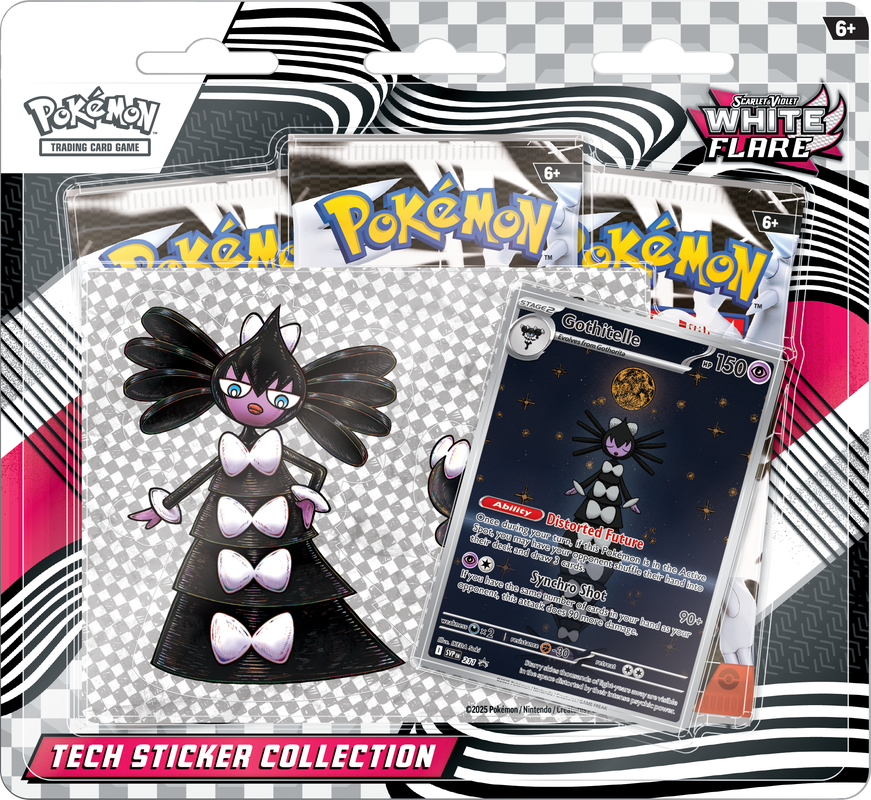 (PRE-ORDER) POKEMON SV10.5 BLACK BOLT TECH STICKER COLLECTION - GOTHITELLE