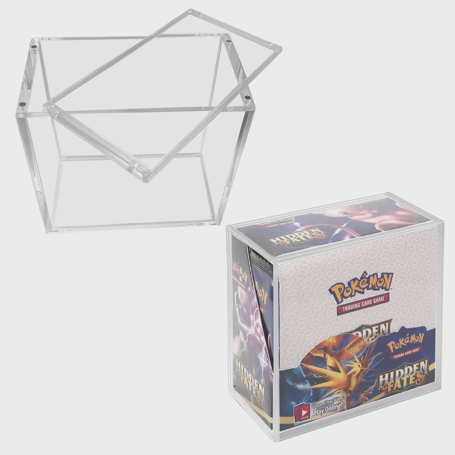 EVORETRO POKEMON ACRYLIC CASE BOOSTER BOX WITH MAGNETIC LID