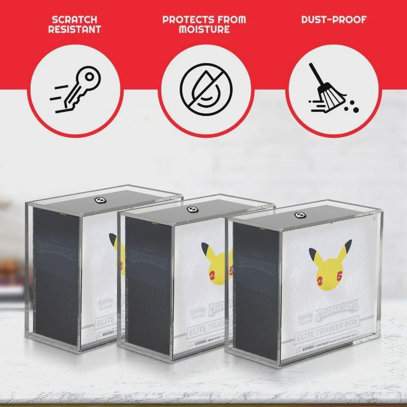 EVORETRO POKEMON ACRYLIC CASE ETB WITH SLIDING LID