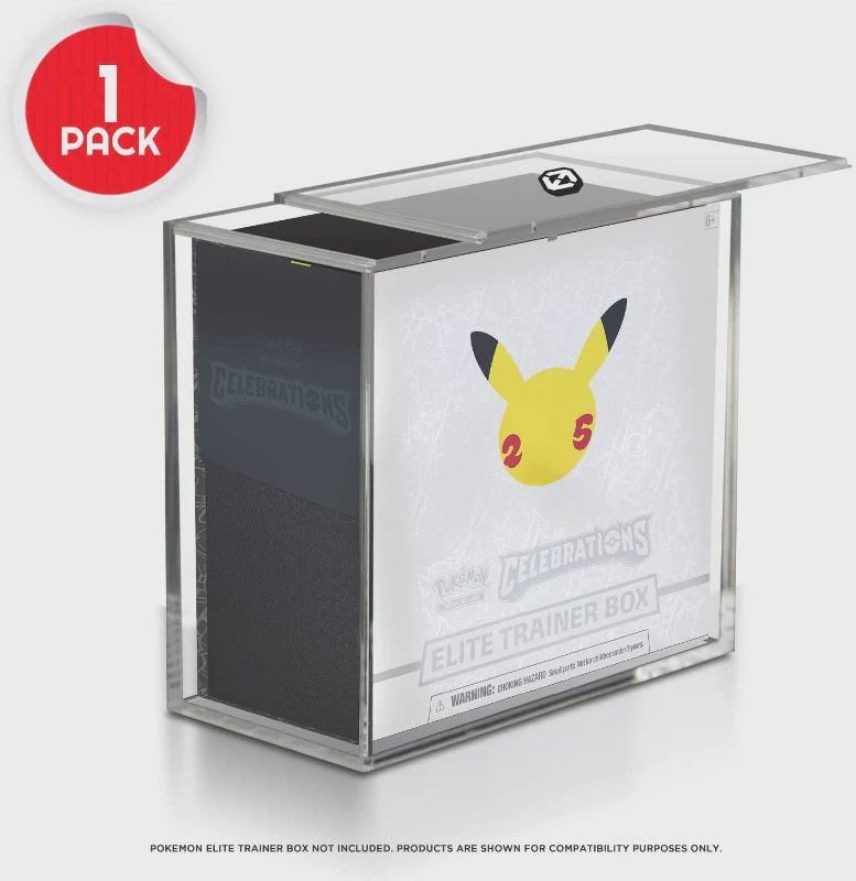 EVORETRO POKEMON ACRYLIC CASE ETB WITH SLIDING LID