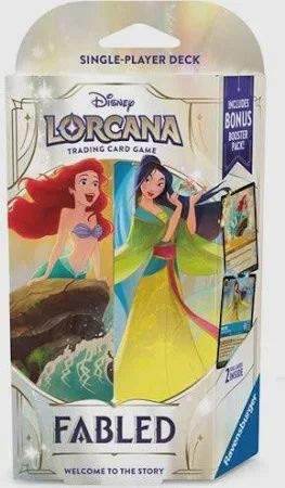 DISNEY LORCANA FABLED SET 9 STARTER DECK - AMBER / SAPPHIRE