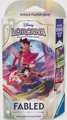 DISNEY LORCANA FABLED SET 9 STARTER DECK - EMERALD / RUBY