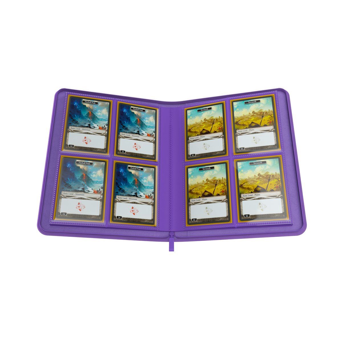 GAMEGENIC ZIP-UP ALBUM: 8-POCKET PURPLE