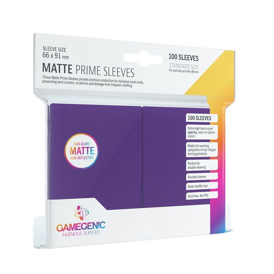 GAMEGENIC: MATTE PRIME SLEEVES: PURPLE