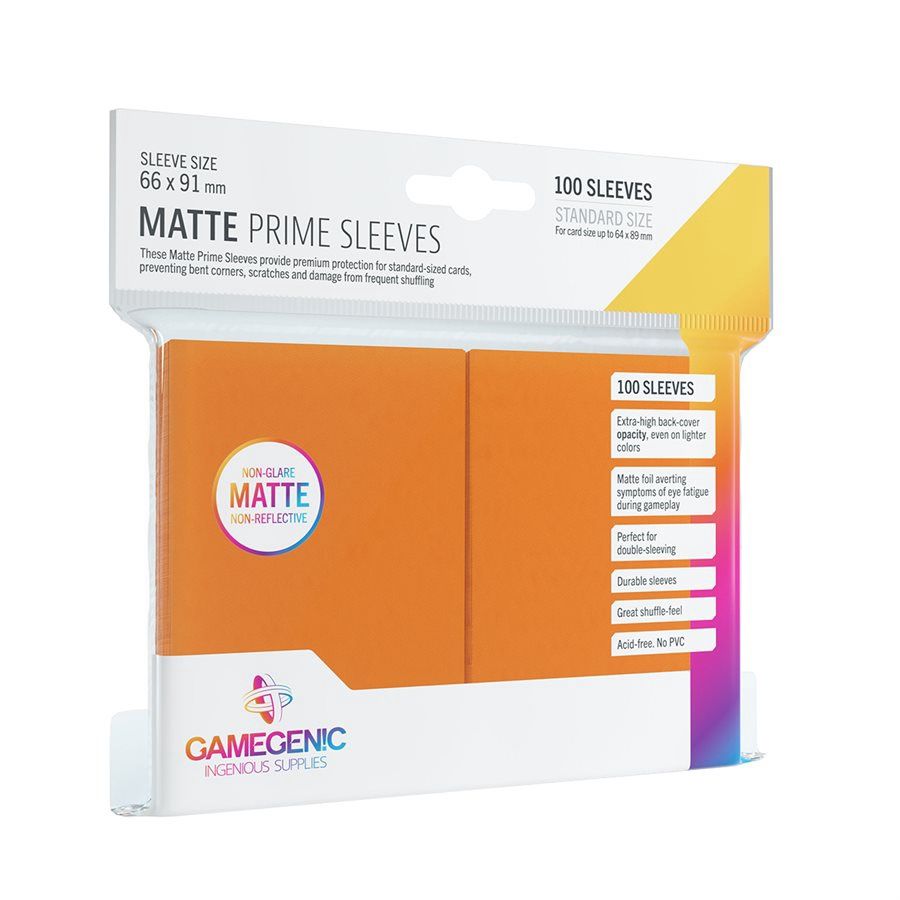 GAMEGENIC: MATTE PRIME SLEEVES: ORANGE