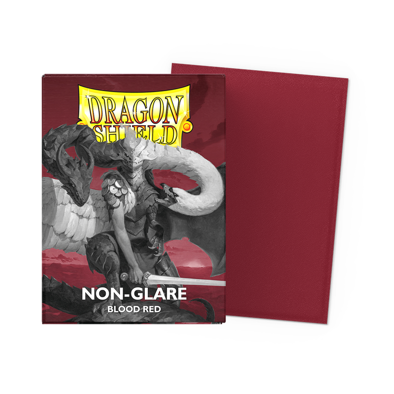 DRAGON SHIELD SLEEVES MATTE BLOOD RED  NON-GLARE 100CT