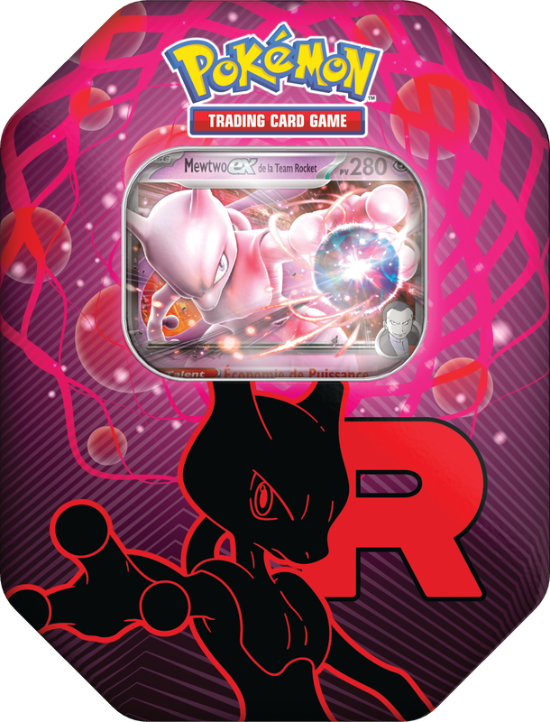 POKEMON FRENCH TEAM ROCKET TIN - MEWTWO