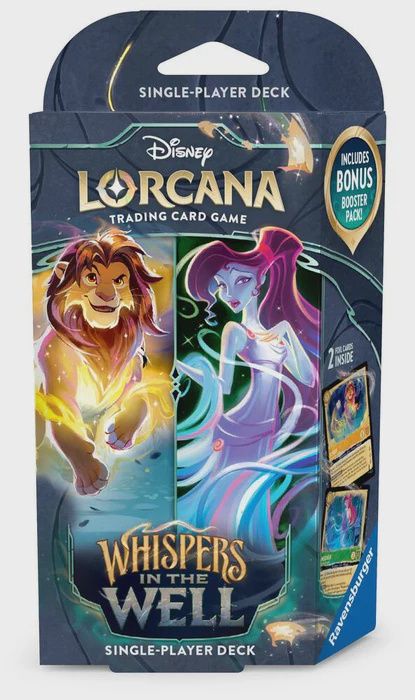 (PRE-ORDER) DISNEY LORCANA SET 10 WHISPERS IN THE WELL STARTER DECK - AMBER &amp; EMERALD