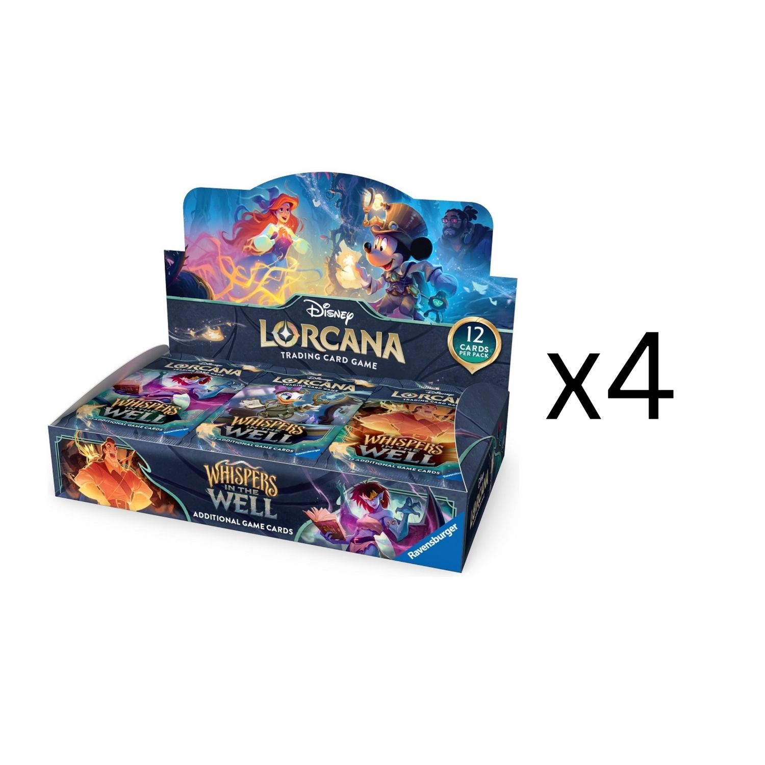 (PRE-ORDER) DISNEY LORCANA SET 10 WHISPERS IN THE WELL BOOSTER BOX CASE (x4)