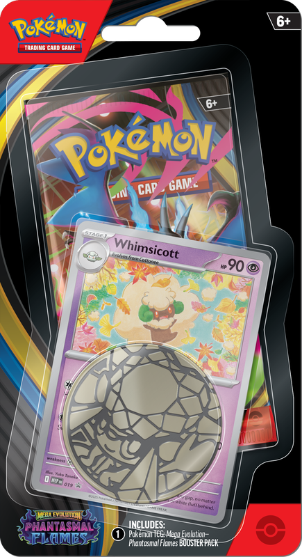 (PRE-ORDER) POKEMON ME02 PHANTASMAL FLAMES CHECKLANE BLISTER - WHIMSICOTT