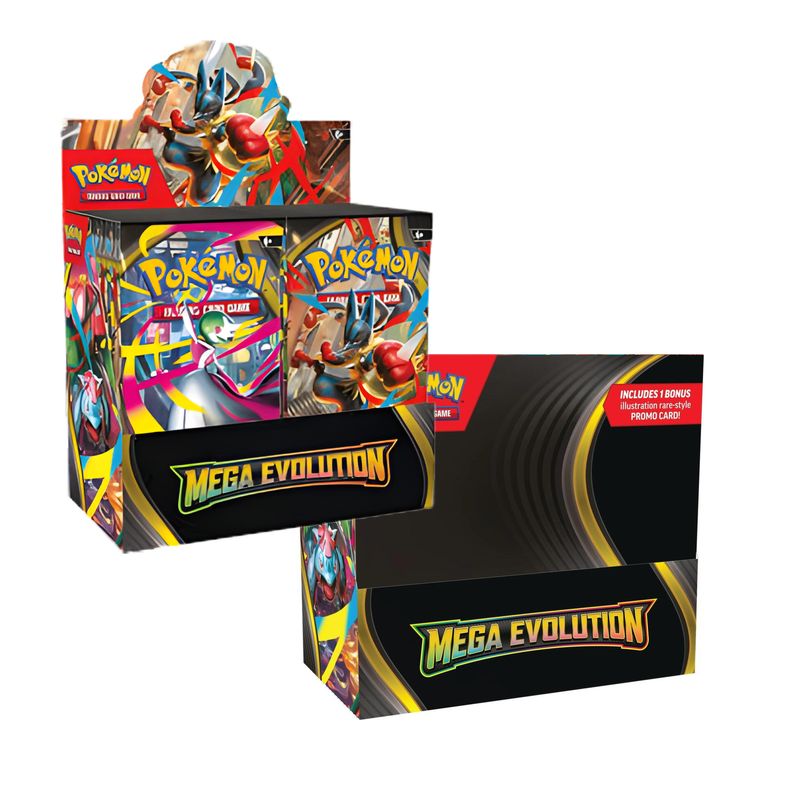 POKEMON ME01 MEGA EVOLUTION BOOSTER BOX DUO - 1X ENHANCED + 1X NOT ENHANCED
