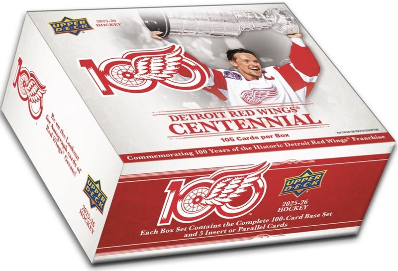 2025-26 UPPER DECK DETROIT RED WINGS CENTENNIAL BOX SET