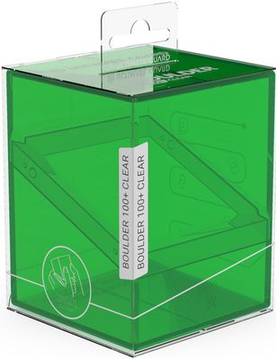 ULTIMATE GUARD DECK CASE BOULDER 100+ CLEAR  EMERALD