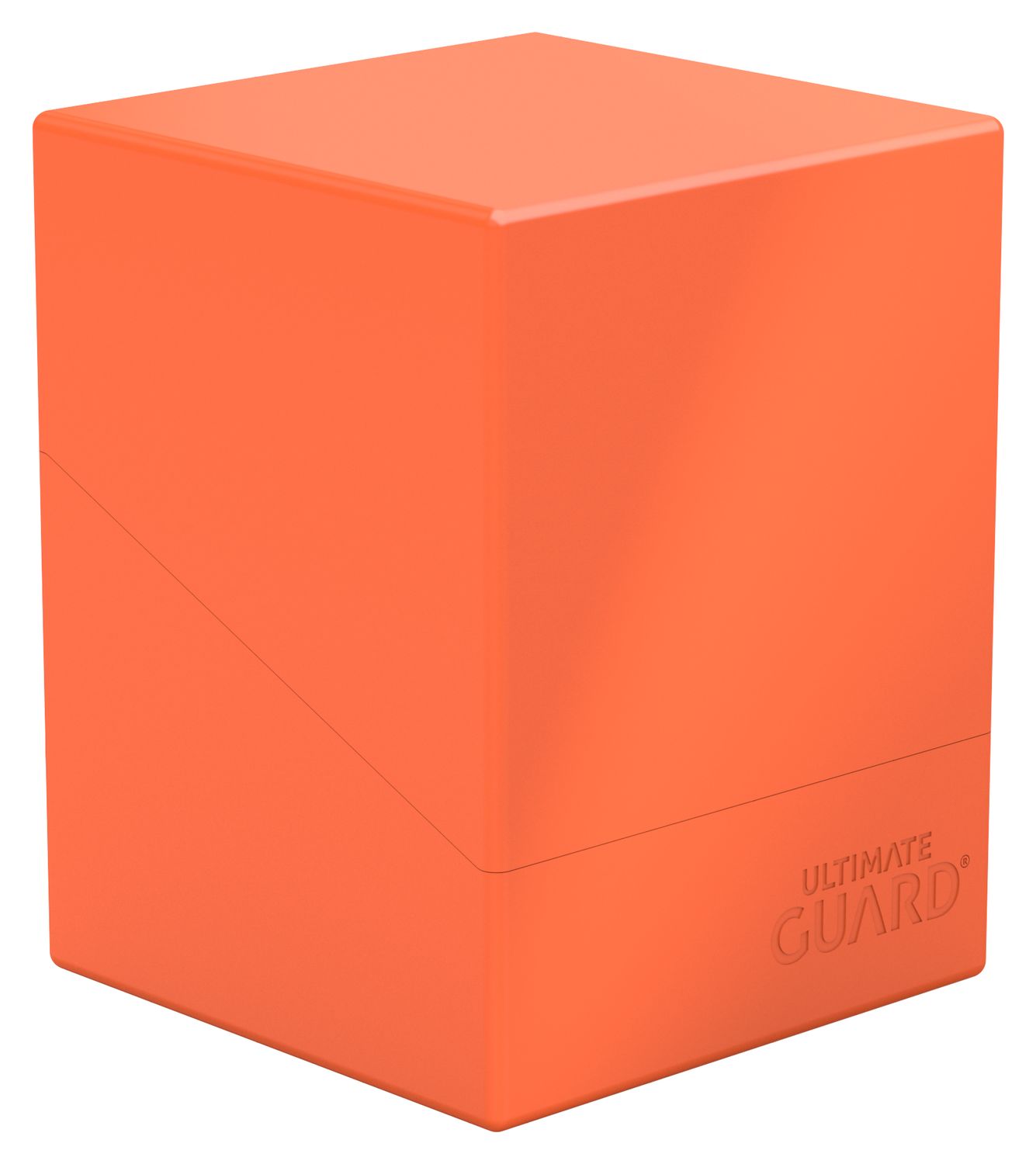 UlLTIMATE GUARD DECK CASE BOULDER 100+ NEON ORANGE