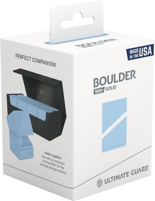 ULTIMATE GUARD DECK CASE BOULDER 100+ PASTEL SOLID BABY BLUE