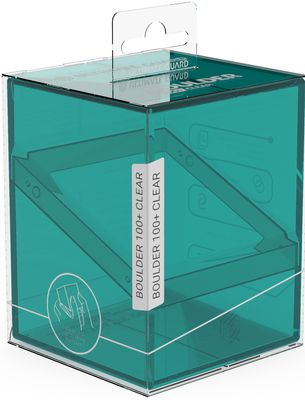 ULTIMATE GUARD DECK CASE BOULDER 100+ CLEAR  MALACHITE