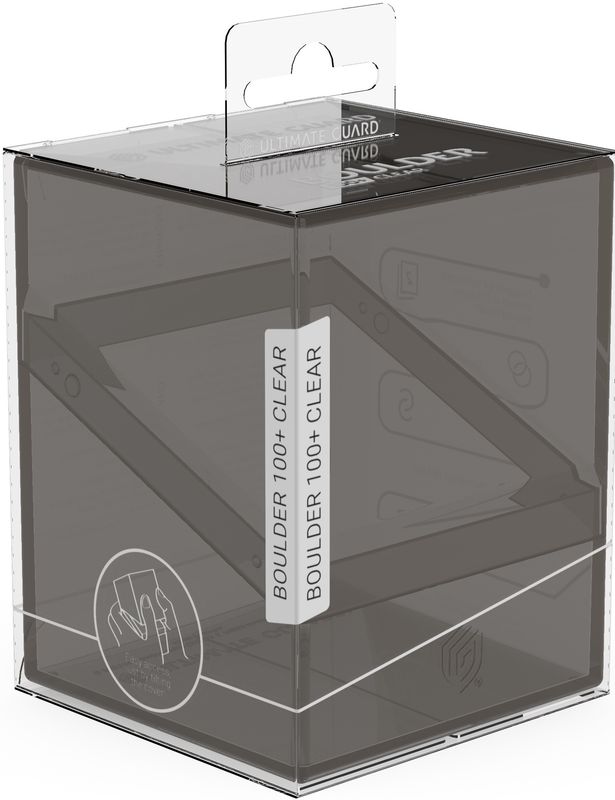 ULTIMATE GUARD DECK CASE BOULDER 100+ CLEAR ONYX