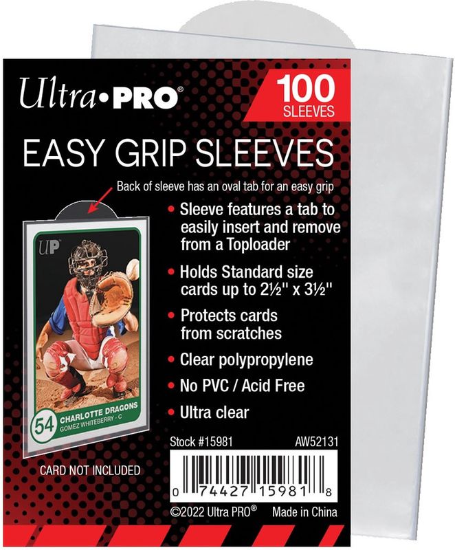 ULTRA PRO D-PRO EASY GRIP SLEEVES 2-1/2&quot; X 3-1/2&quot;