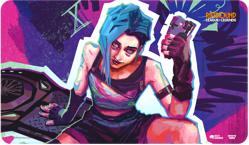 RIFTBOUND LEAGUE OF LEGENDS TCG  ORIGINS PLAYMAT JINX