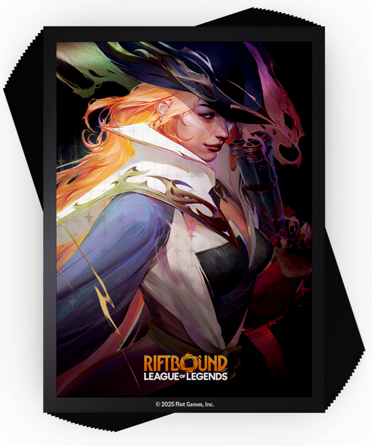 RIFTBOUND LEAGUE OF LEGENDS TCG ORIGINS ART SLEEVES MISS FORTUNE 100CT