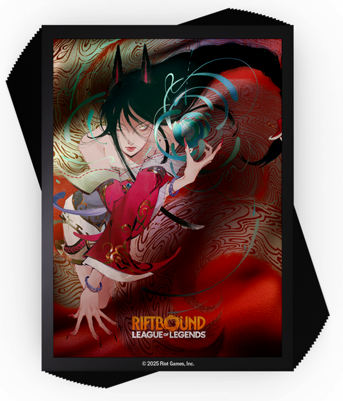 RIFTBOUND LEAGUE OF LEGENDS TCG ORIGINS ART SLEEVES AHRI 100CT