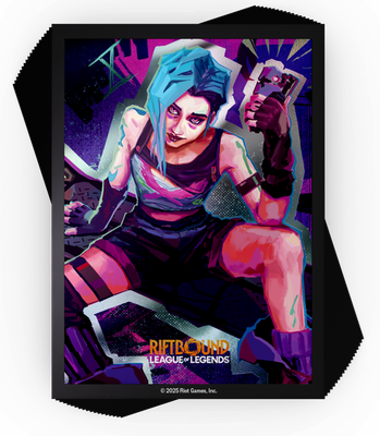 RIFTBOUND LEAGUE OF LEGENDS TCG ORIGINS ART SLEEVES JINX 100CT