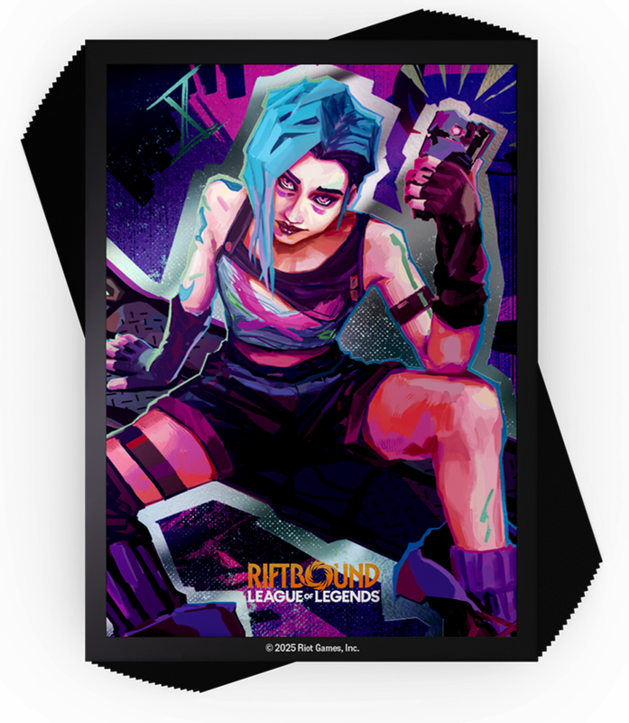 RIFTBOUND LEAGUE OF LEGENDS TCG ORIGINS ART SLEEVES JINX 100CT