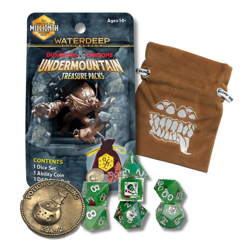 DND UNDERMOUNTAIN TREASURE PACKS - RANDOM DICE PACK