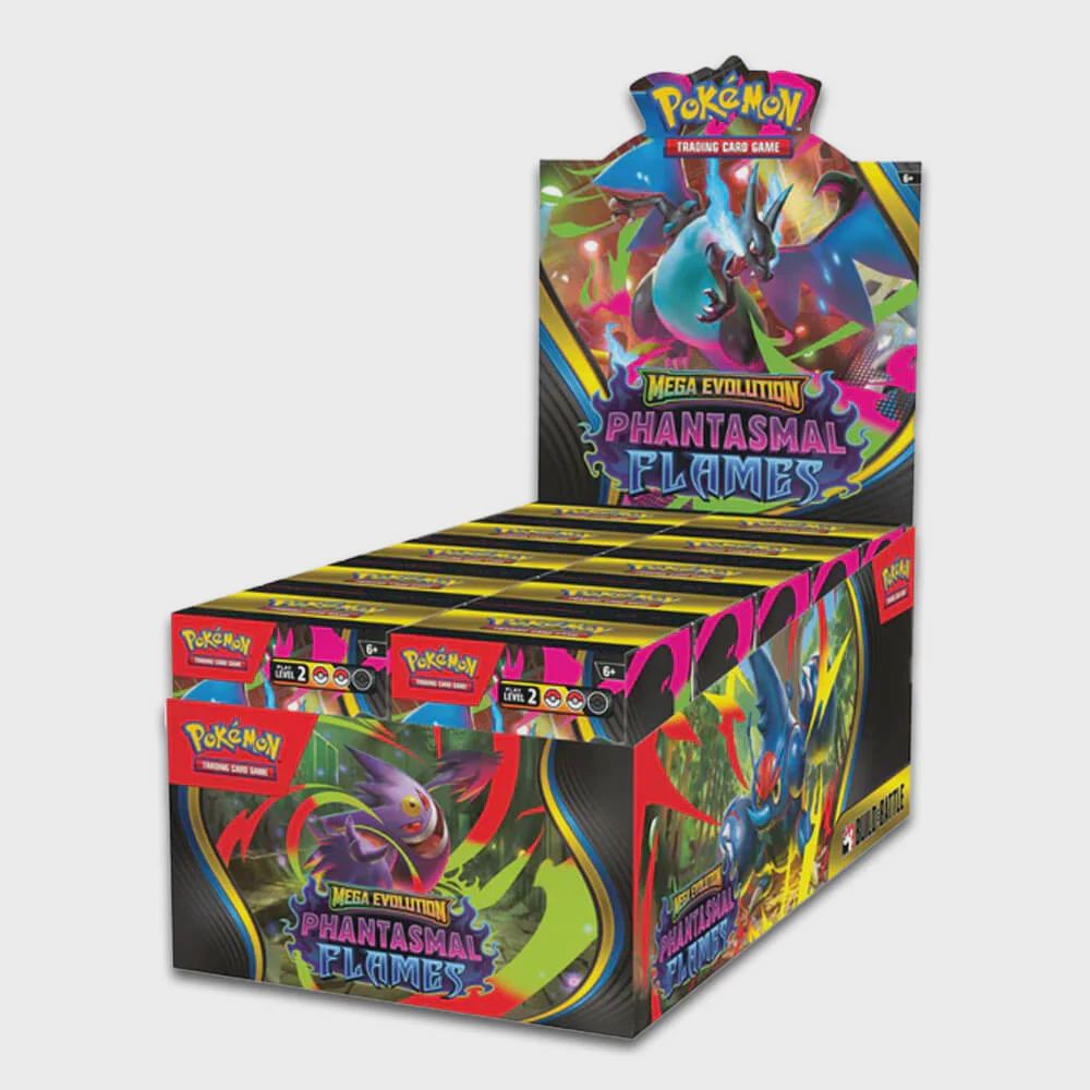 POKEMON ME02 PHANTASMAL FLAMES BUILD &amp; BATTLE BOX DISPLAY