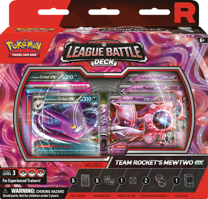 POKEMON LEAGUE BATTLE DECK TEAM  ROCKETS MEWTWO EX