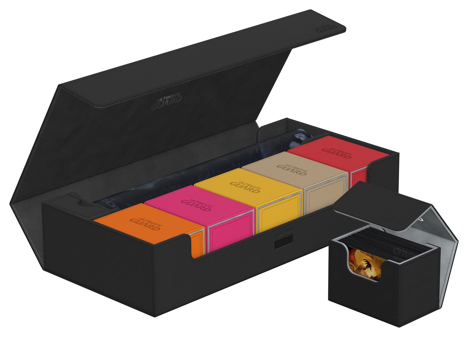 ULTIMATE GUARD DECK CASE SUPERHIVE 550+ MONOCOLOR  BLACK
