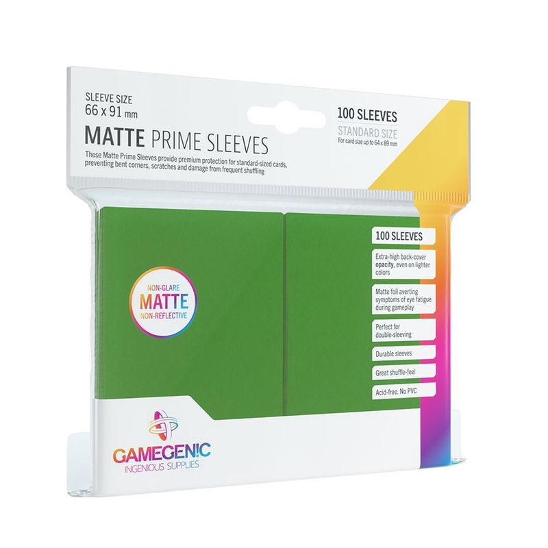 GAMEGENIC: MATTE PRIME SLEEVES: GREEN