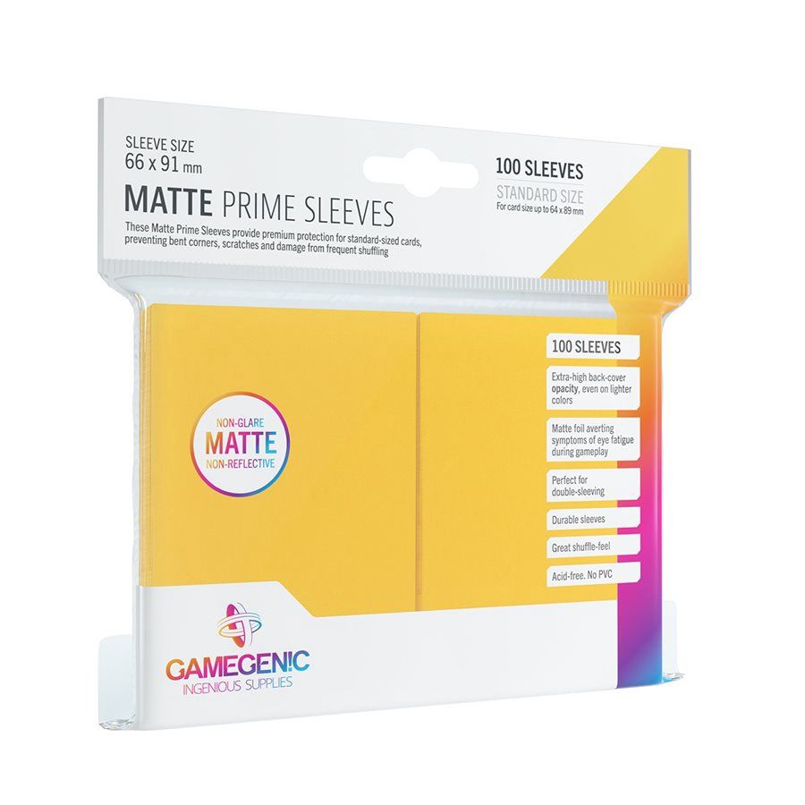 GAMEGENIC: MATTE PRIME SLEEVES: YELLOW