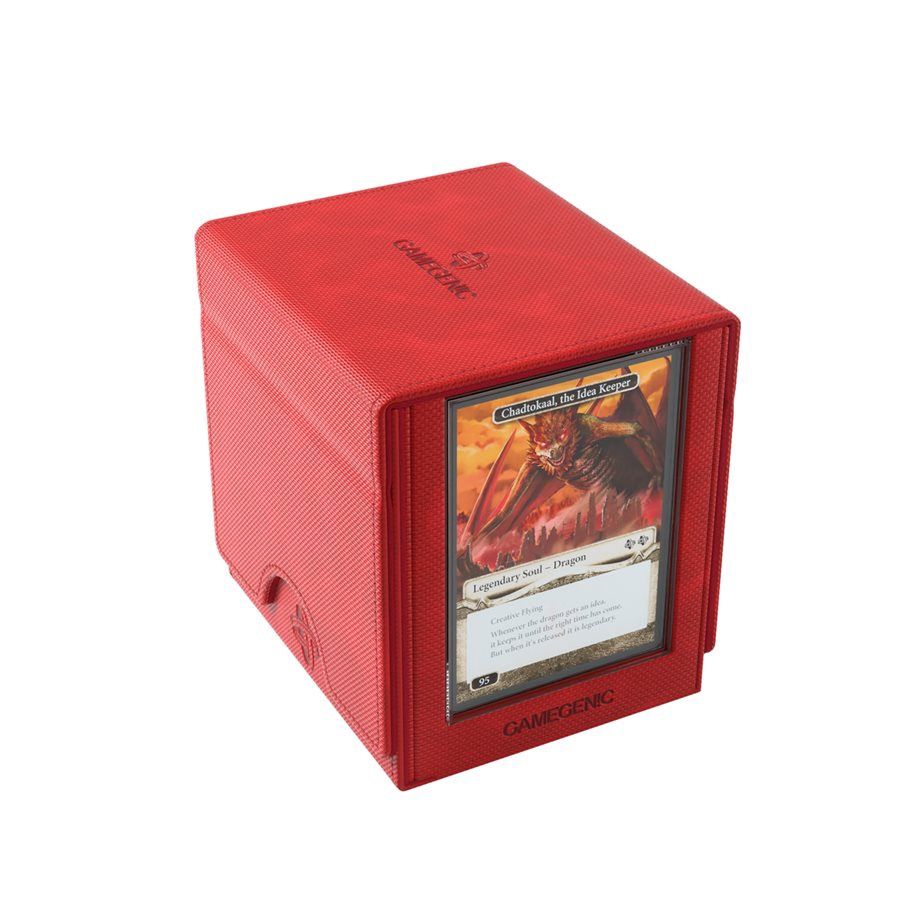 GAMEGENIC DECK BOX: SIDEKICK PRO XL: RED (100 CT)