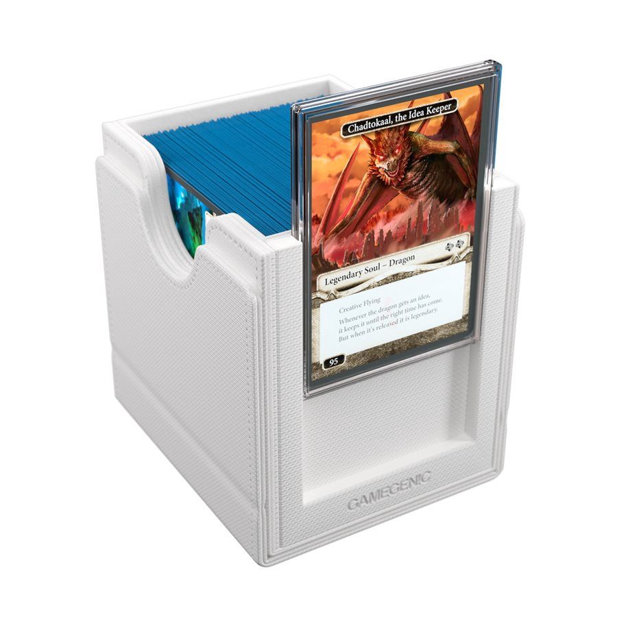 GAMEGENIC DECK BOX: SIDEKICK PRO XL: WHITE (100 CT)