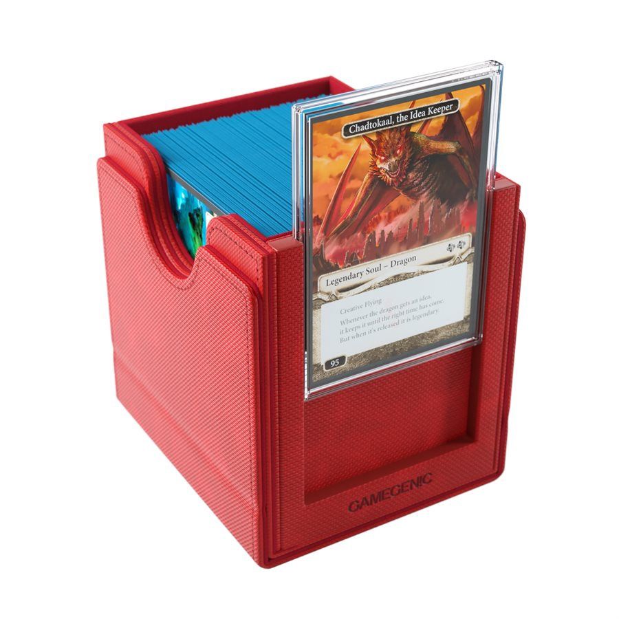 GAMEGENIC DECK BOX: SIDEKICK PRO XL: RED (100 CT)