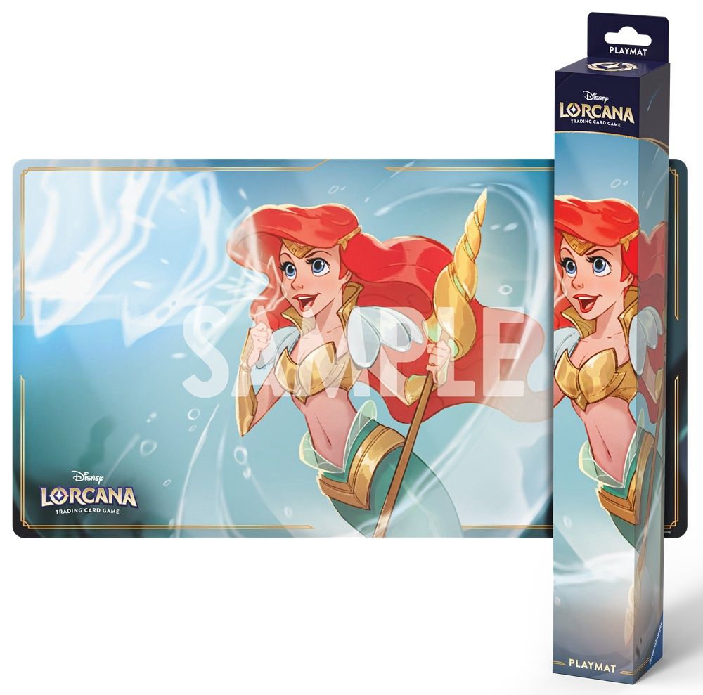 (PRE-ORDER) DISNEY LORCANA PLAYMAT SET 11 ARIEL, SONIC WARRIOR