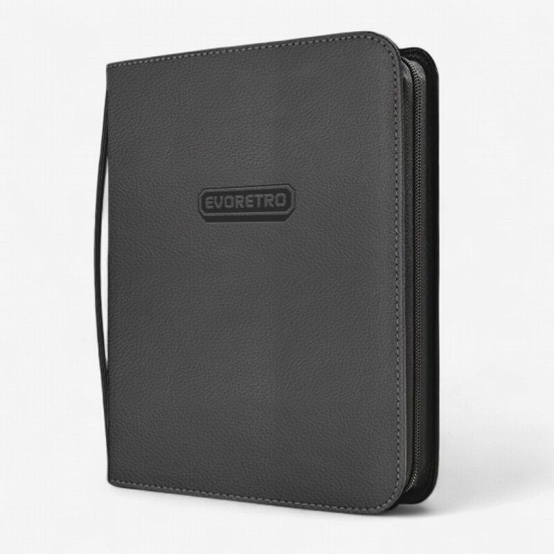 EVORETRO TOPLOADER BINDER 3X3 (216 CARDS) - BLACK