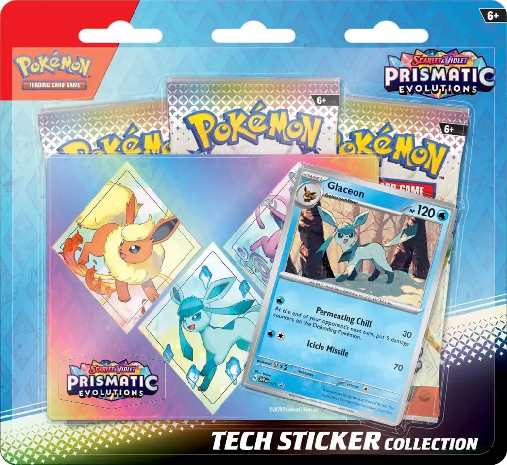 POKEMON SV8.5 PRISMATIC EVOLUTIONS TECH STICKER COLLECTION - GLACEON