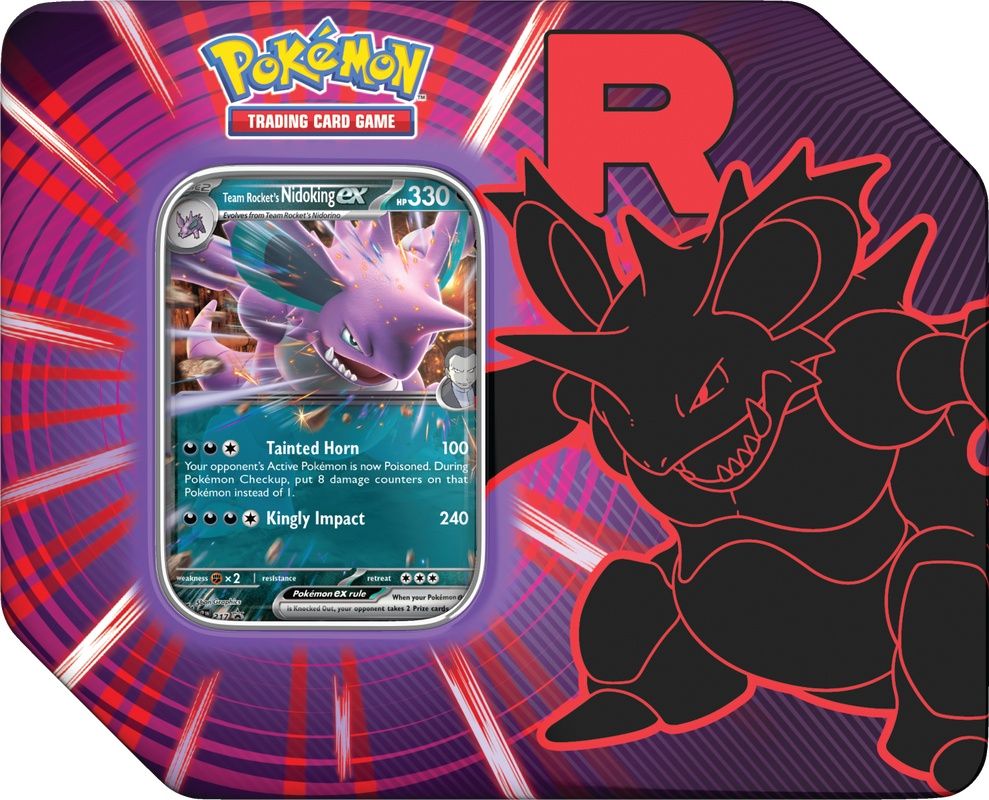 POKEMON TEAM ROCKET TIN - NIDOKING