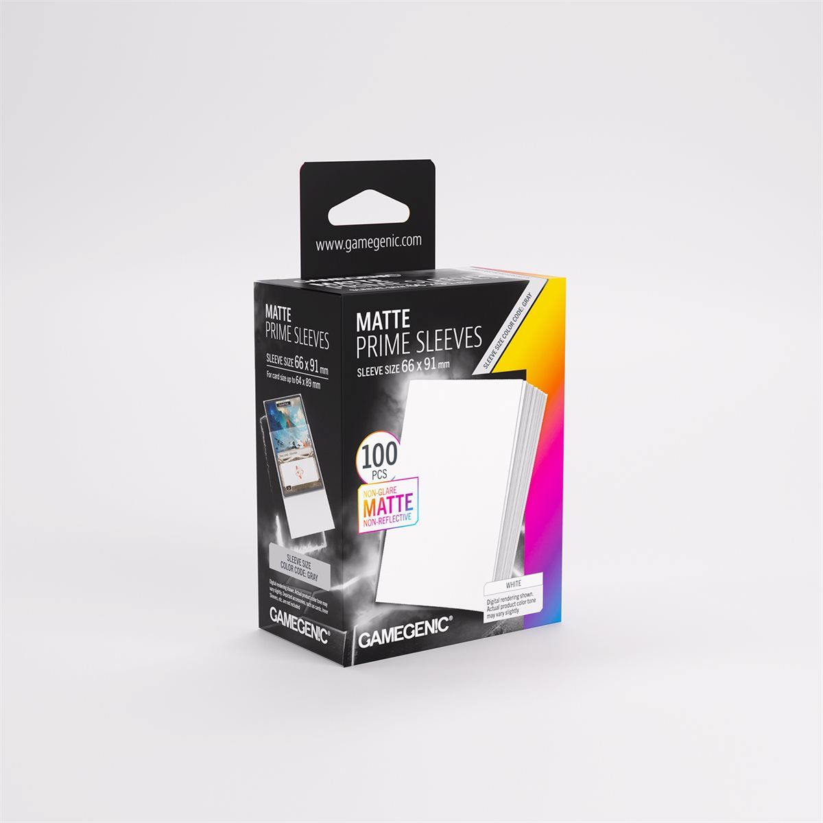 GAMEGENIC: MATTE PRIME SLEEVES: WHITE