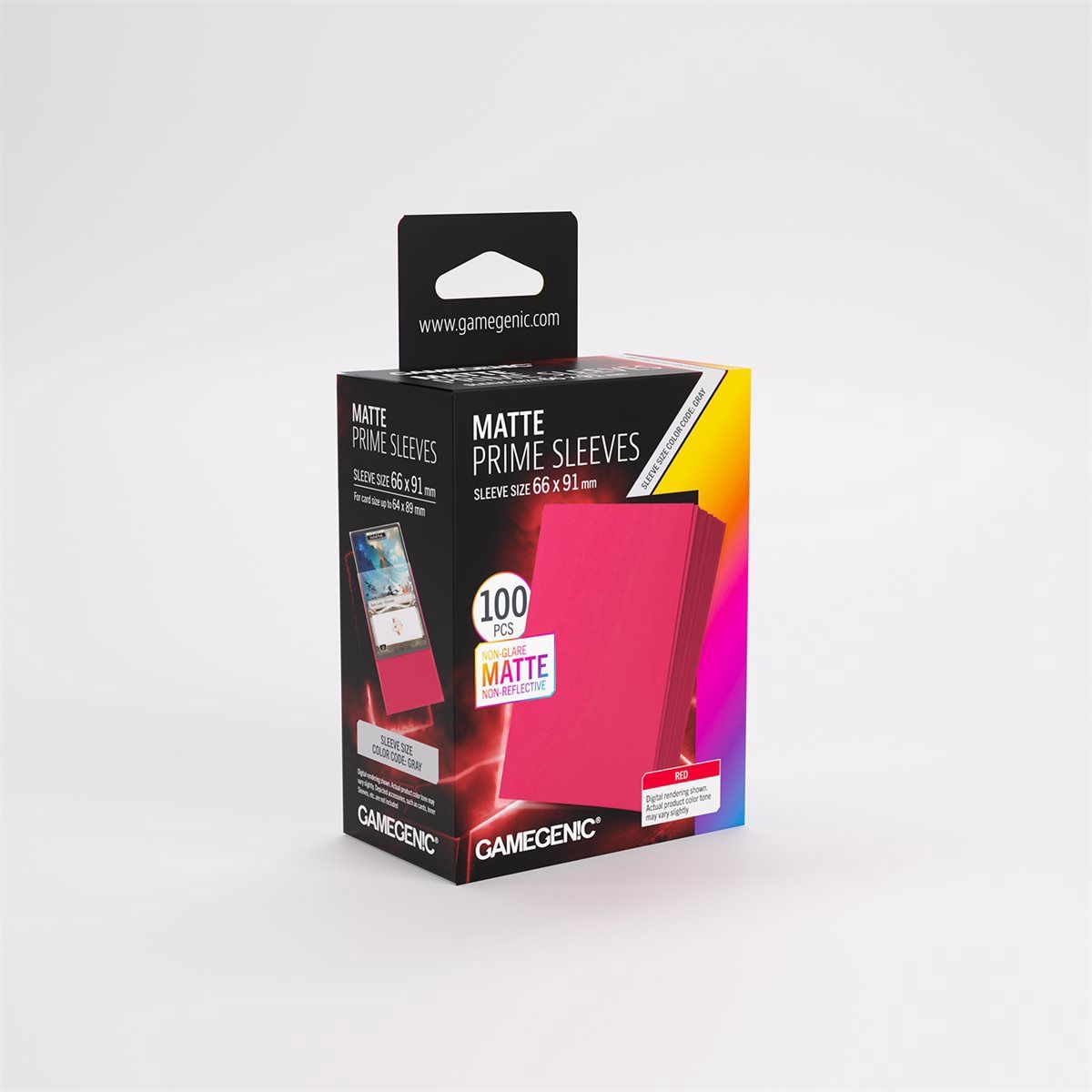 GAMEGENIC: MATTE PRIME SLEEVES: RED