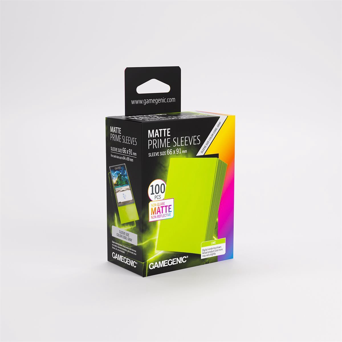 GAMEGENIC: MATTE PRIME SLEEVES: LIME