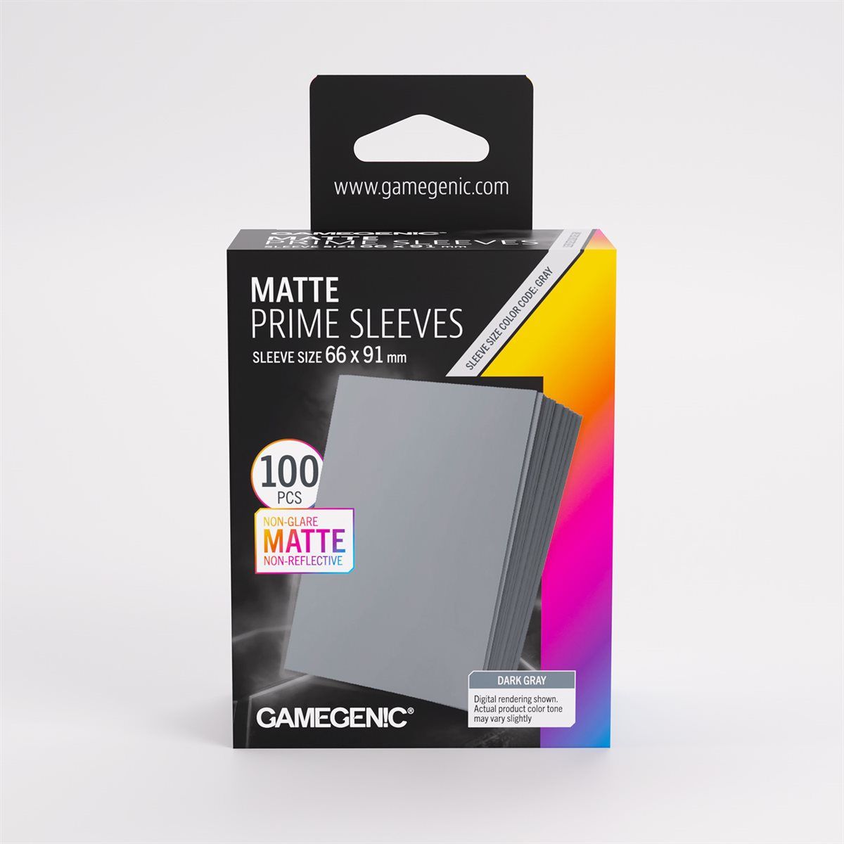 GAMEGENIC: MATTE PRIME SLEEVES: DARK GREY