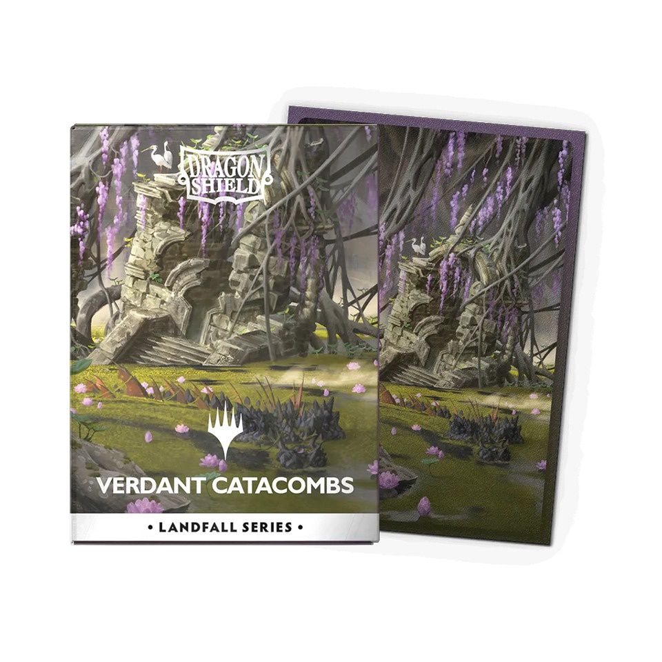 DRAGON SHIELD SLEEVES MAGIC THE GATHERING LANDFALL SERIES VERDANT CATACOMBS